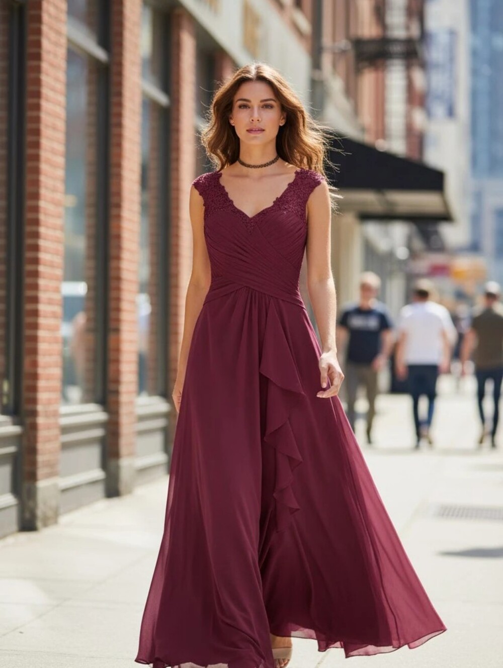 J J S HOUSE DRESS NEW SIZE 6 BUST 34 .50 WAIST 27 50 MULBERRY